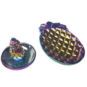 🍍New! A Set of Metallic Pineapple Trays